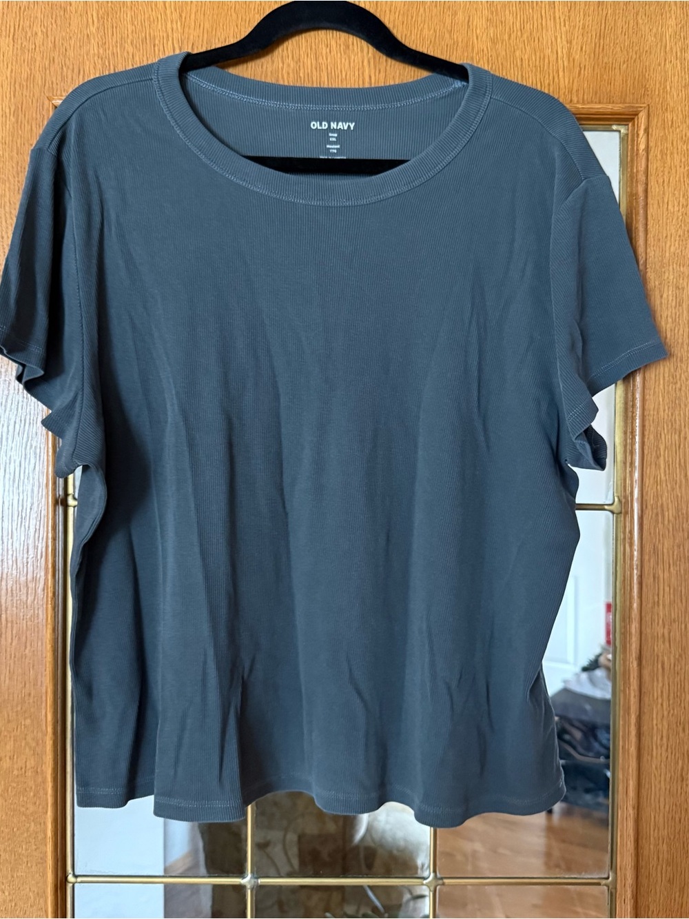 Old Navy Women's Dark Charcoal Short Sleeve Tee